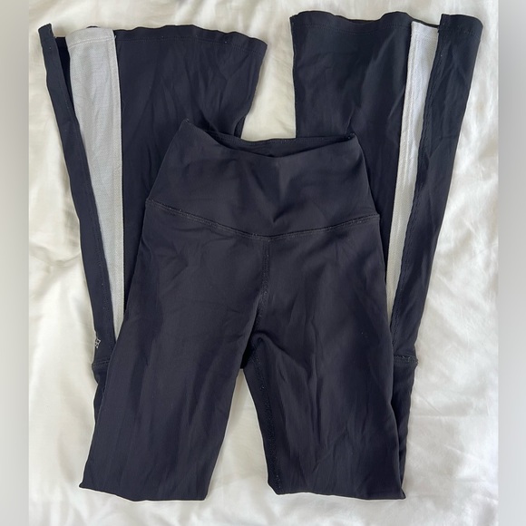 NUX Navy Flare Bell Bottom Ribbed Leggings [Sz. XS] - Picture 1 of 3